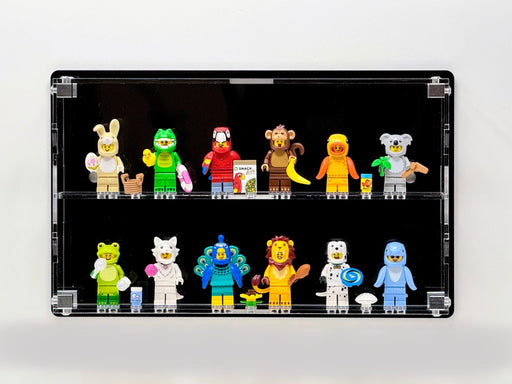 12-Figure Wall Mount Case - Black - Moore's Minifigures