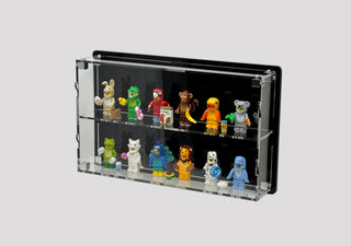 12-Figure Wall Mount Case - Black - Moore's Minifigures