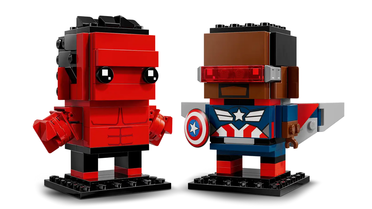 LEGO® BrickHeadz™ 40668 Captain America & Red Hulk Figures