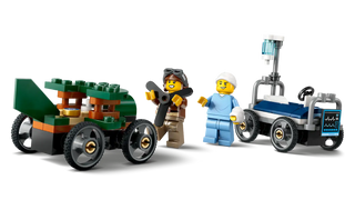 LEGO® City Airplane vs. Hospital Bed Race Car Pack 60459 (Retired)