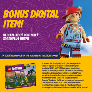 LEGO® Fortnite® Peely & Sparkplug's Camp 77075 Building Toy