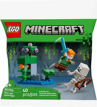 [DAMAGED PACKAGE SALE!] LEGO® Minecraft® The Lush Cave Fight 30705 (Retired) - Moore's Minifigures