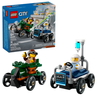 LEGO® City Airplane vs. Hospital Bed Race Car Pack 60459 (Retired) - Moore's Minifigures