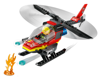LEGO® City Fire Rescue Helicopter 60411 - Moore's Minifigures