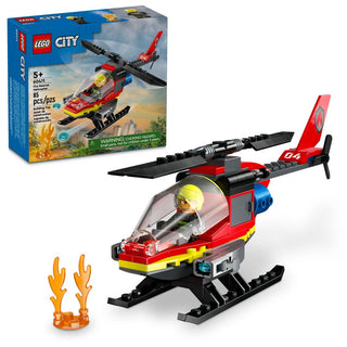 LEGO® City Fire Rescue Helicopter 60411 - Moore's Minifigures