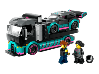 LEGO® City Race Car and Car Carrier Truck 60406 (Retired) - Moore's Minifigures