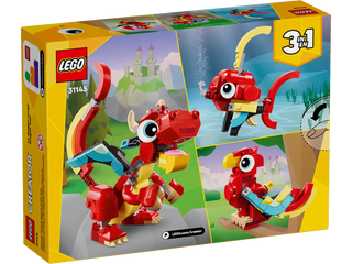 LEGO® Creator 3in1 Red Dragon 31145 - Moore's Minifigures