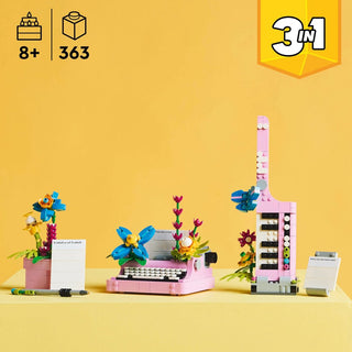 LEGO® Creator 3in1 Typewriter with Flowers 31169 - Moore's Minifigures