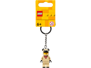 LEGO® French Bull Dog Guy Key Chain 854158 - Moore's Minifigures