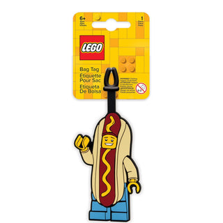 LEGO® Iconic Silicone Bag Tag - Hot Dog Man - Moore's Minifigures