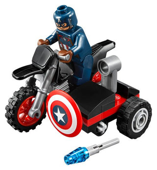 LEGO® Marvel Super Heroes Captain America's Motorcycle 30447 (Retired) - Moore's Minifigures