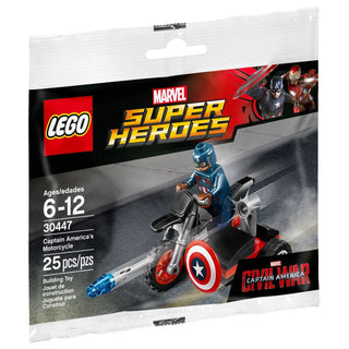 LEGO® Marvel Super Heroes Captain America's Motorcycle 30447 (Retired) - Moore's Minifigures