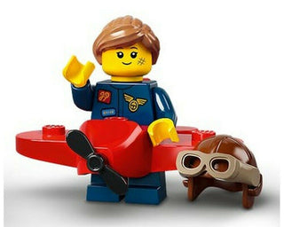 LEGO® Minifigures™ Series 21 71029 - Airplane Girl - Open & Verified Complete LEGO® Minifigure - Moore's Minifigures