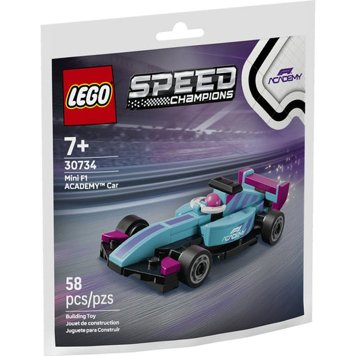 LEGO® Speed Champions Mini F1 ACADEMY Car 30734 - Moore's Minifigures