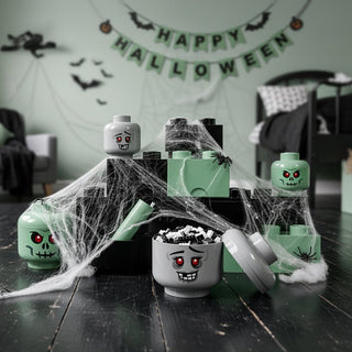 LEGO® Storage Head Small Green Zombie - Moore's Minifigures