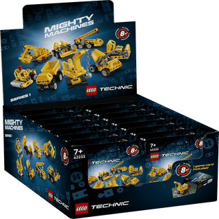 LEGO® Technic™ Mighty Machines 42233 | Complete Full Sealed Box Of 16 LEGO® Technic Blind Boxes (Available Next Week!) - Moore's Minifigures
