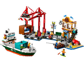 LEGO® City Seaside Harbor with Cargo Ship 60422 (Retired)