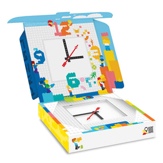 LEGO® Time by IQHK MOC Wall Clock 6x24 White (53771)