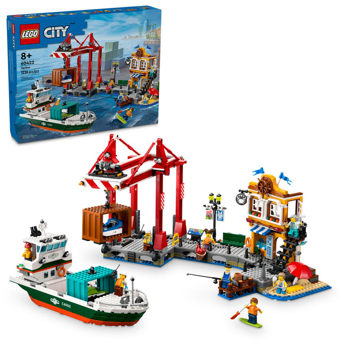 LEGO® City Seaside Harbor with Cargo Ship 60422 (Retired)