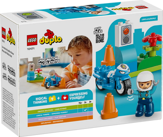 LEGO® DUPLO® Town Blue Police Motorcycle 10471