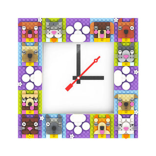 LEGO® Time by IQHK MOC Wall Clock 6x24 White (53771)